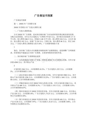 廣告策劃書預算 網(wǎng)站開發(fā)與維護成本規(guī)劃